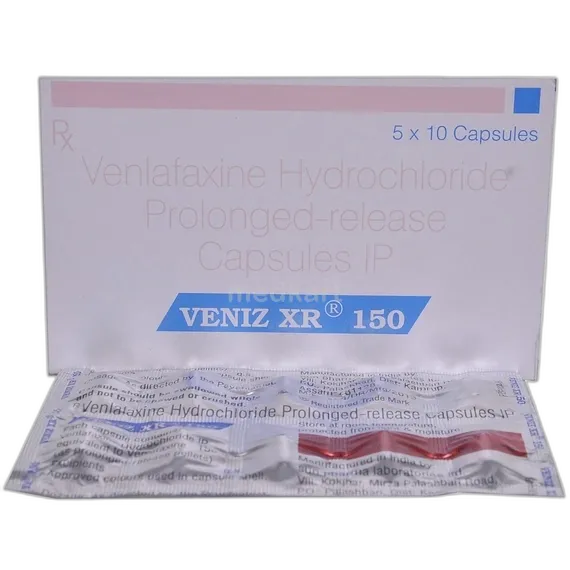 veniz xr 150mg capsule 10's